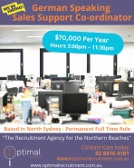 German Speaking Sales Support Coordinator