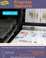 Prepress operator Prepress operator