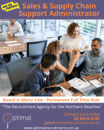 sales and supply chain support admin